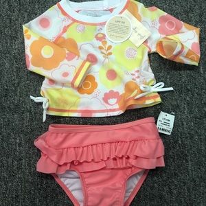 Girls 2 piece UPF 50 swimsuit